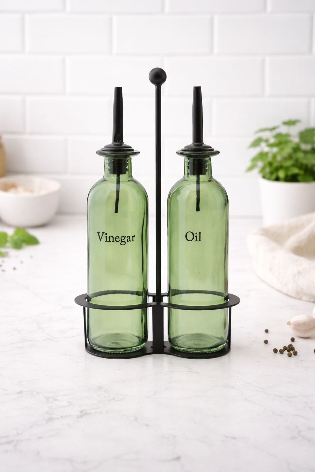 Oil and Vinegar Glass Bottles
