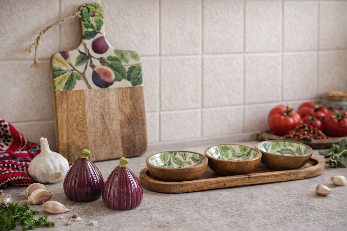Fig Salt and Pepper Shakers